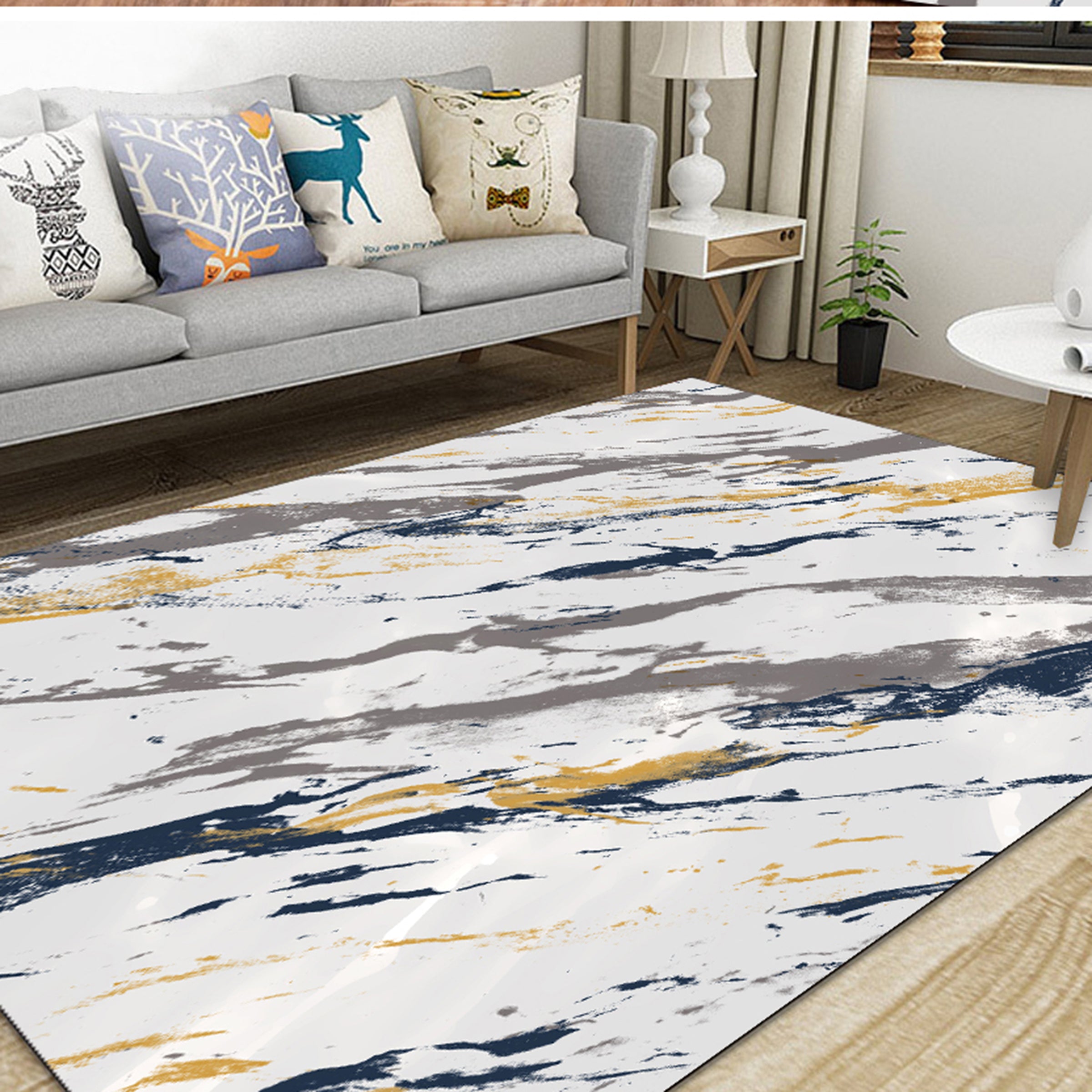 3D Color Pattern WG436 Non Slip Rug Mat Mat AJ Creativity Home 