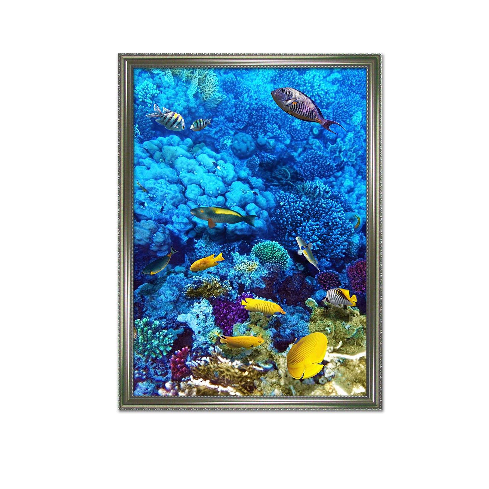 3D Beautiful Coral 061 Fake Framed Print Painting Wallpaper AJ Creativity Home 