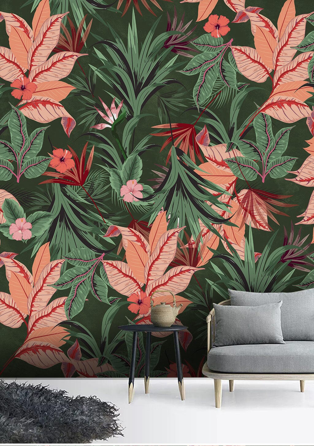 3D Leaf Flower WC262 Wall Murals Wallpaper AJ Wallpaper 2 