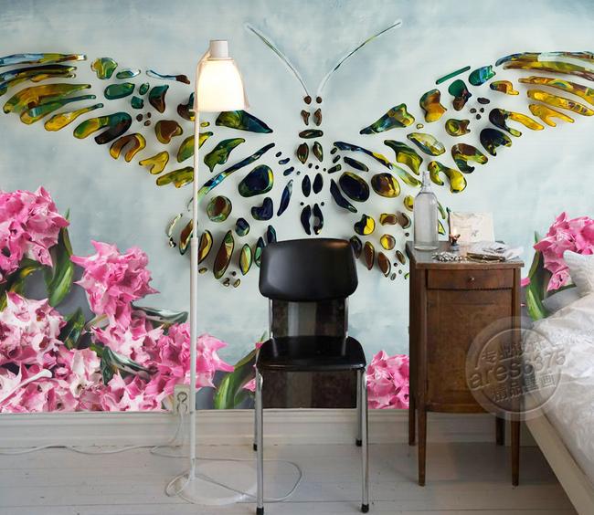 3D Buterful 204 Wall Murals Wallpaper AJ Wallpaper 2 