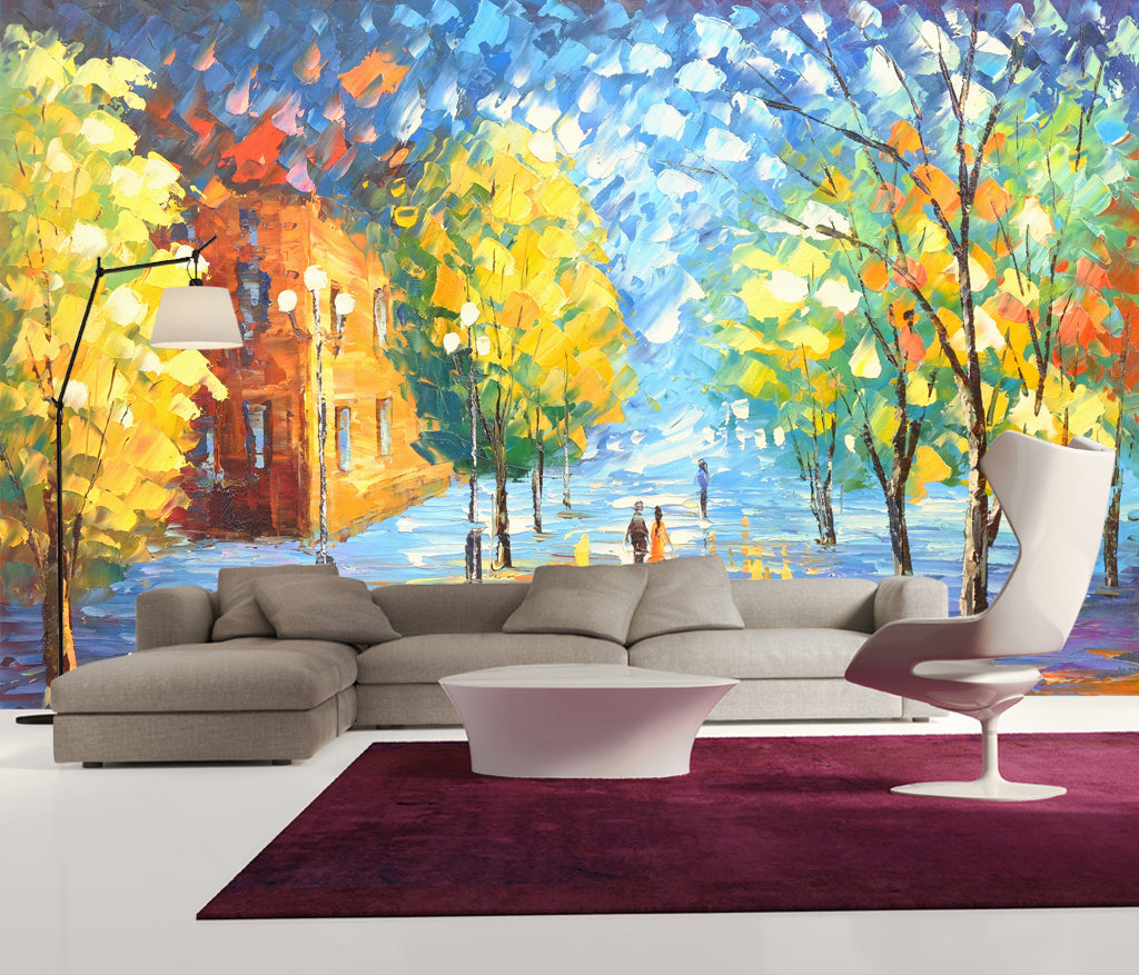 3D Painted Tree WC077 Wall Murals