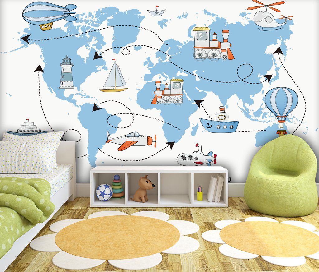 3D Aircraft Ship 847 Wall Murals Wallpaper AJ Wallpaper 2 
