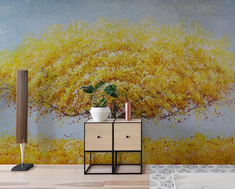 3D Golden Tree 1119 Wall Murals Wallpaper AJ Wallpaper 2 