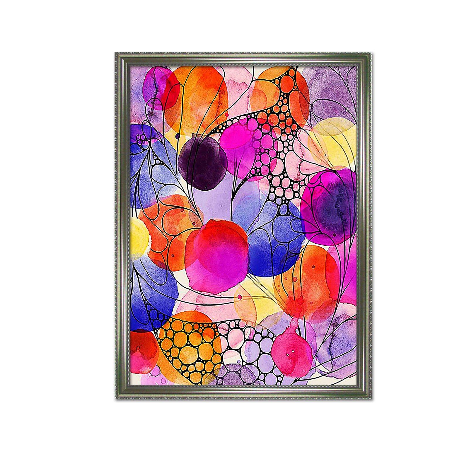 3D Colorful Balloons 095 Fake Framed Print Painting Wallpaper AJ Creativity Home 