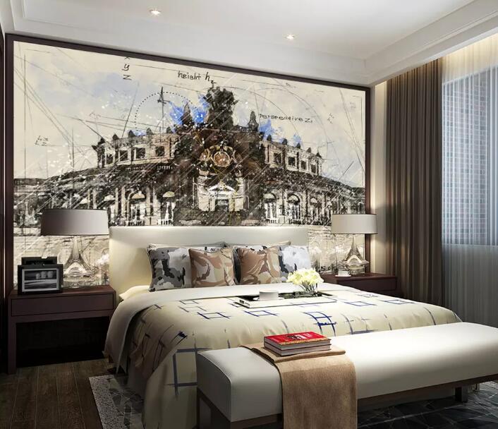 3D Grey City 1346 Wall Murals Wallpaper AJ Wallpaper 2 