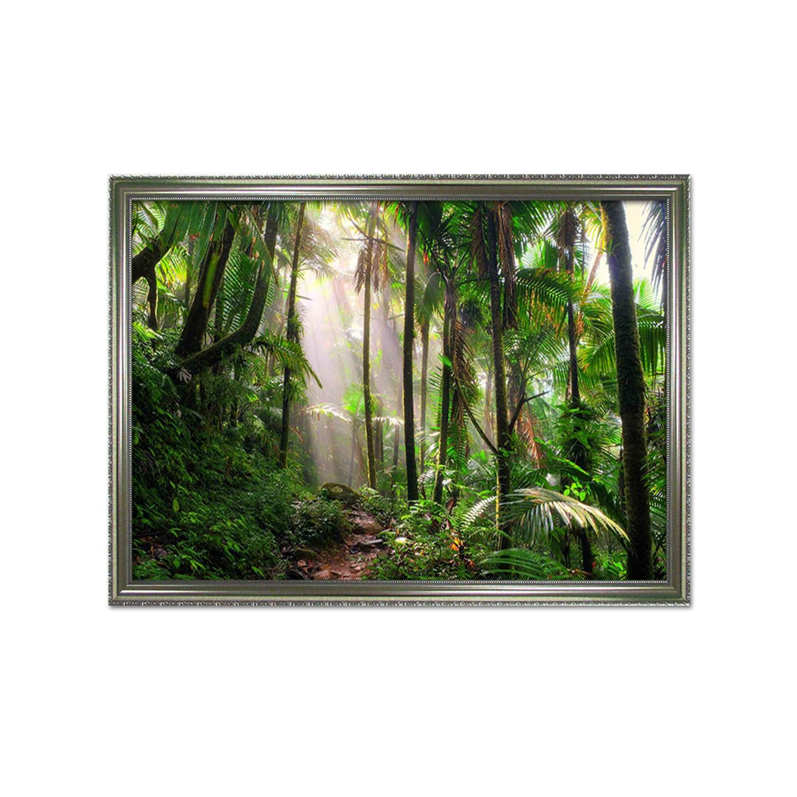 3D Forest Sunshine 107 Fake Framed Print Painting Wallpaper AJ Creativity Home 