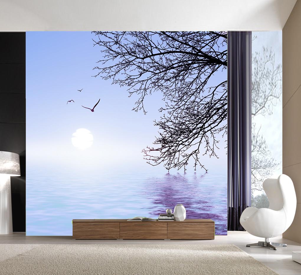 3D Autumn River Swallow 103 Wallpaper AJ Wallpaper 