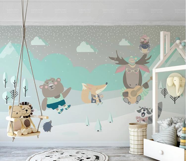 3D Zoo Ground WC138 Wall Murals