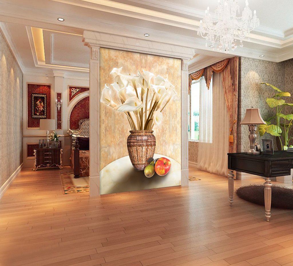 3D Vase Flower 548 Wall Murals Wallpaper AJ Wallpaper 2 