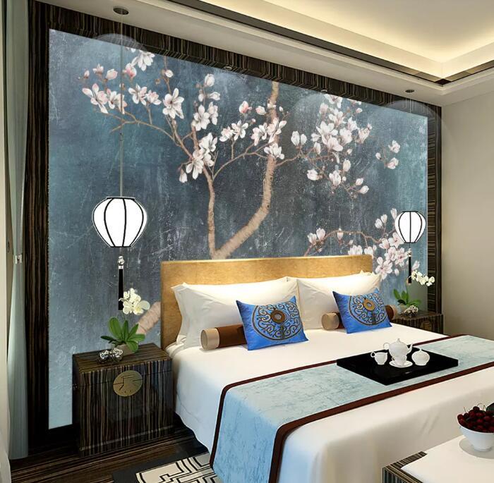 3D Branch Flower 916 Wall Murals Wallpaper AJ Wallpaper 2 
