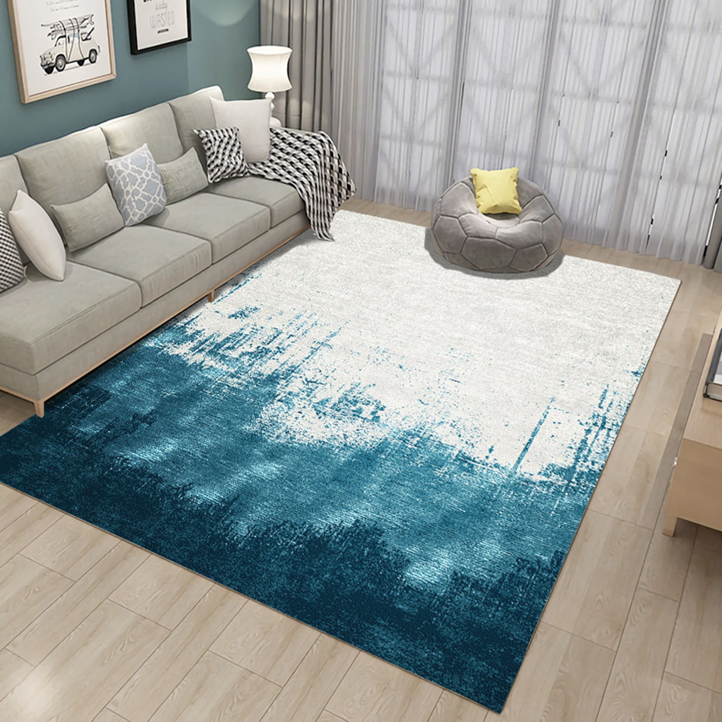 3D Dark Green WG044 Non Slip Rug Mat Mat AJ Creativity Home 