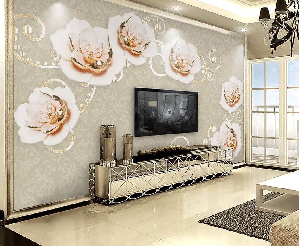 3D Beautiful Flower Decoration 191 Wallpaper AJ Wallpaper 2 