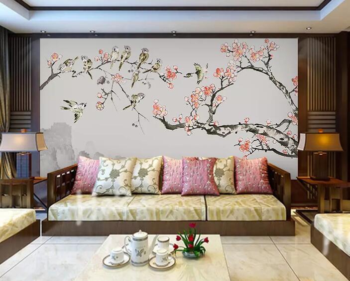 3D Birds And Flowers 1166 Wall Murals Wallpaper AJ Wallpaper 2 