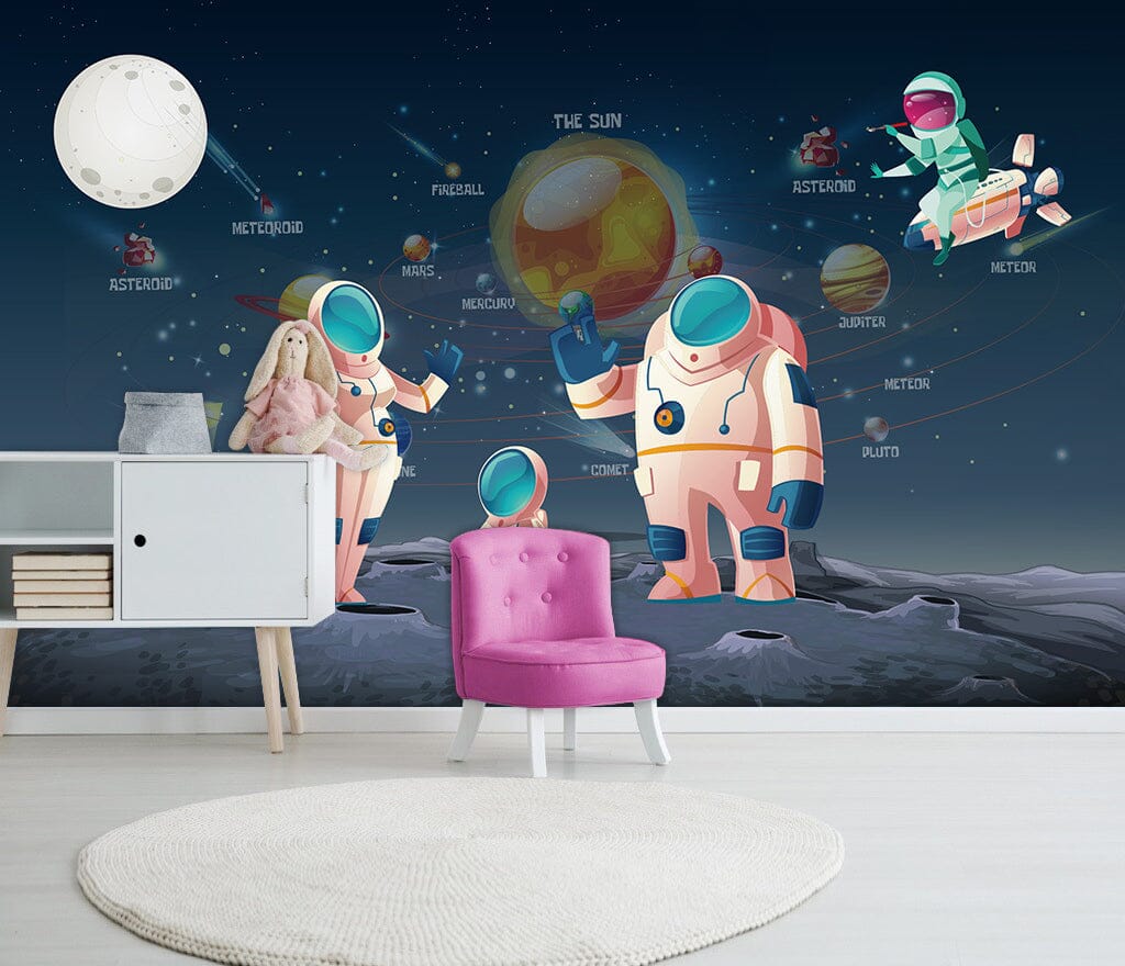 3D Pink Robot WC078 Wall Murals Wallpaper AJ Wallpaper 2 