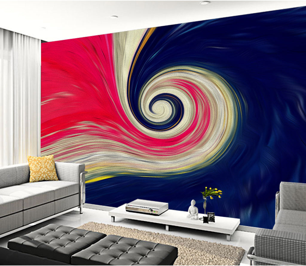 3D Color Wave WC050 Wall Murals