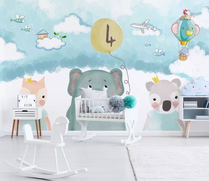 3D Cute Animal 749 Wall Murals Wallpaper AJ Wallpaper 2 