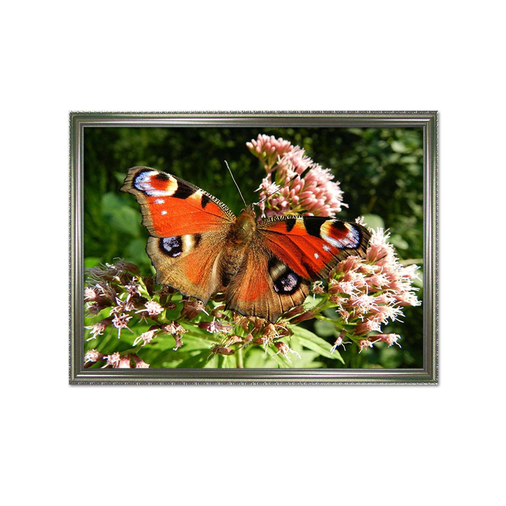 3D Flower Butterfly 161 Fake Framed Print Painting Wallpaper AJ Creativity Home 