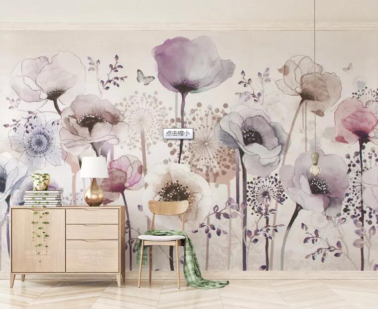 3D Multicolor Flowers 1154 Wall Murals Wallpaper AJ Wallpaper 2 