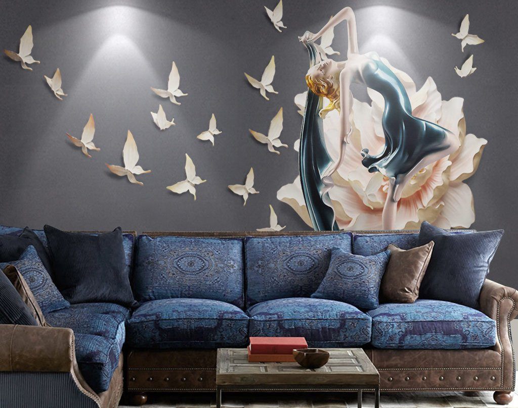 3D Butterfly Beauty 66 Wall Murals Wallpaper AJ Wallpaper 2 
