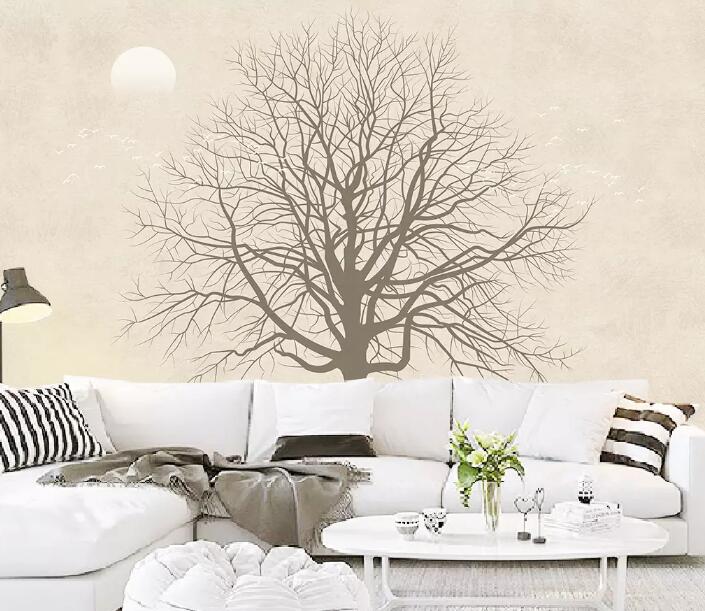 3D Tree Moon 1113 Wall Murals Wallpaper AJ Wallpaper 2 