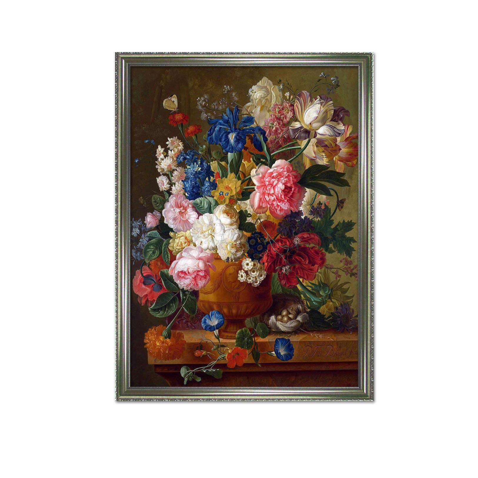 3D Flower Arrangement 141 Fake Framed Print Painting Wallpaper AJ Creativity Home 