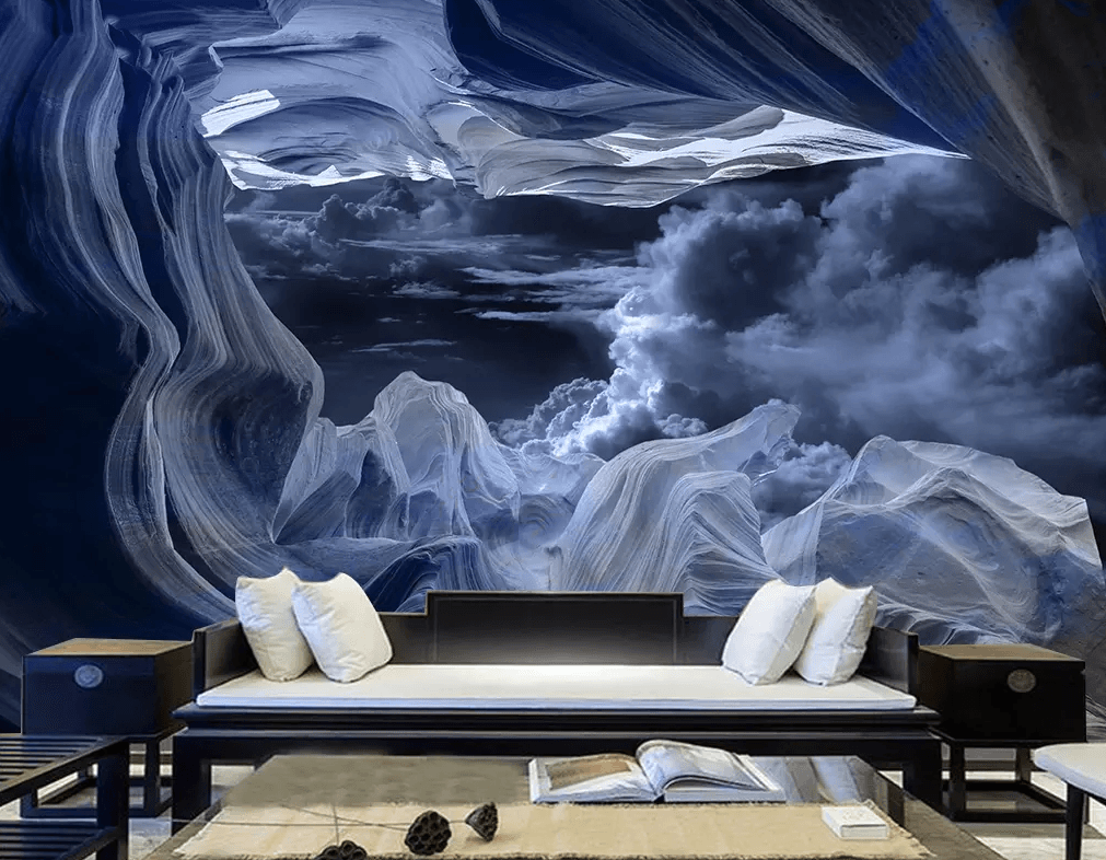 3D Cave White Mountain 206 Wallpaper AJ Wallpaper 2 