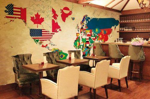 3D Flag World Map 583 Wallpaper AJ Wallpaper 