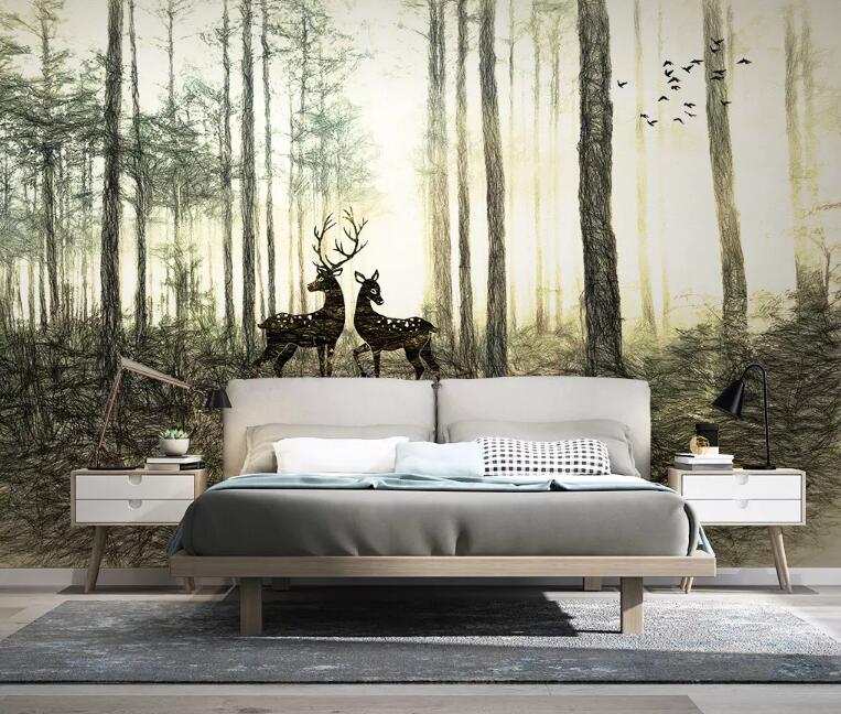 3D Forest 866 Wall Murals Wallpaper AJ Wallpaper 2 