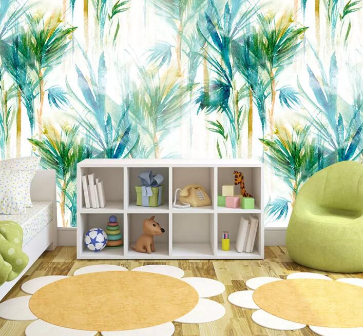 3D Green Plant 032 Wall Murals Wallpaper AJ Wallpaper 2 