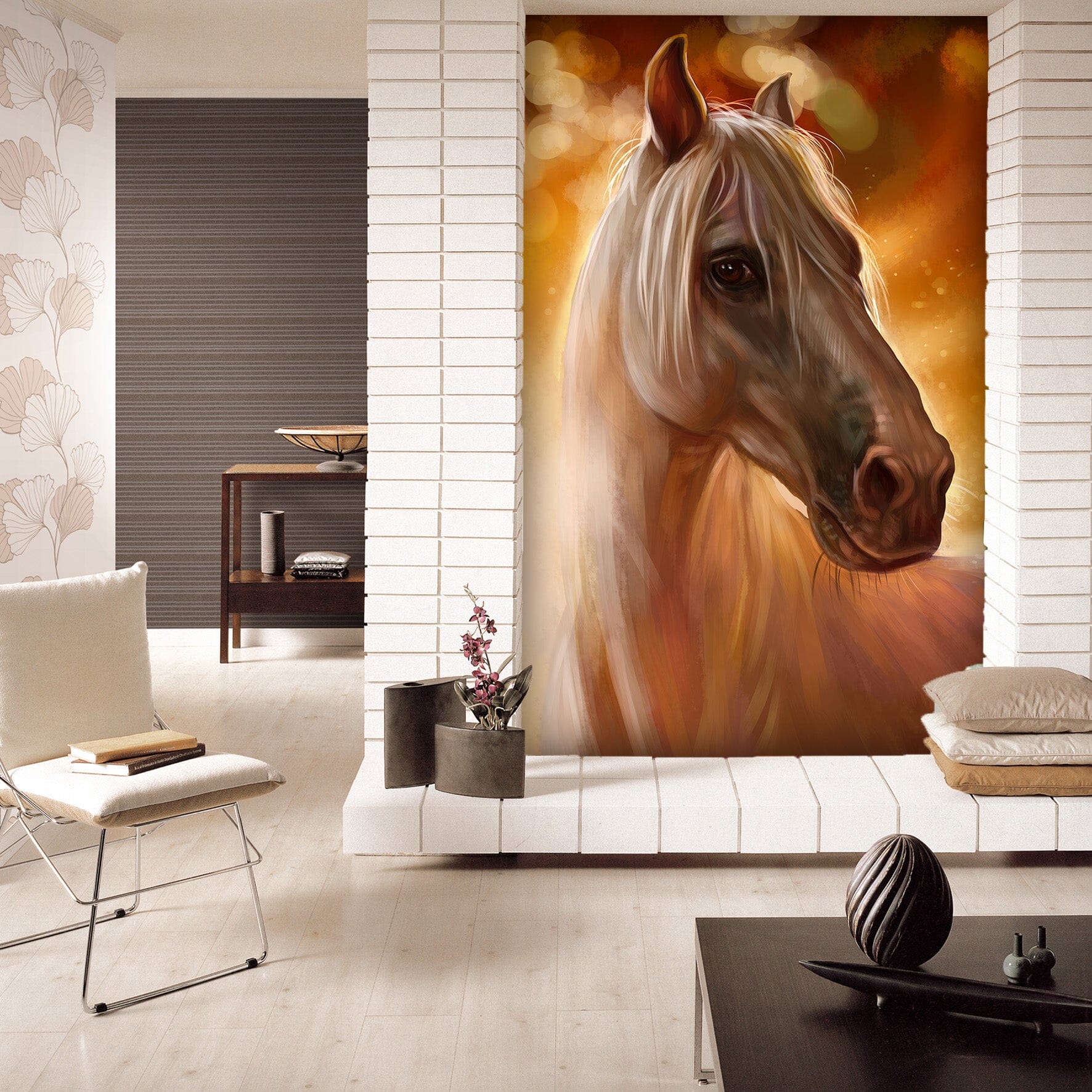 3D Sunset Horse 124 Wall Murals Wallpaper AJ Wallpaper 2 