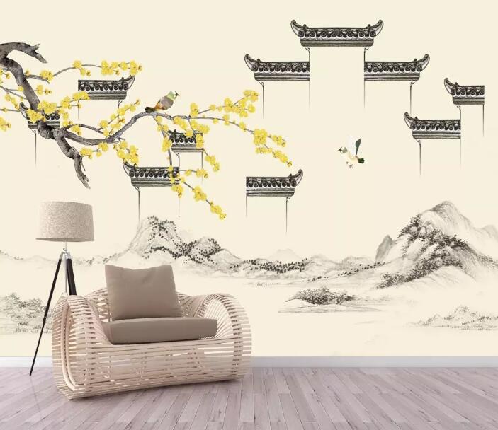 3D Hawthorn Castle 1320 Wall Murals Wallpaper AJ Wallpaper 2 