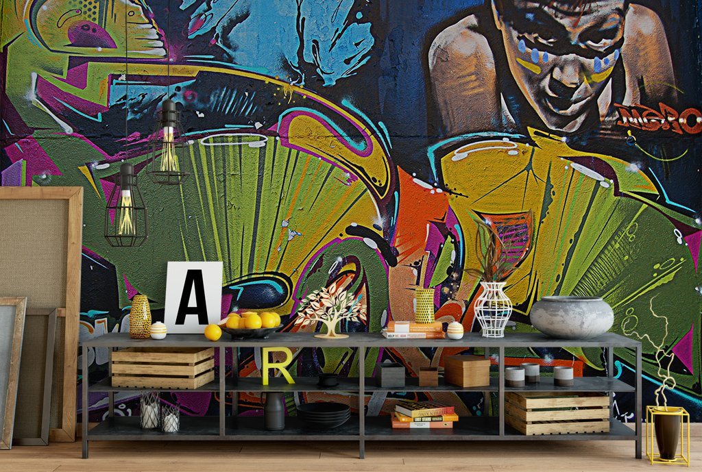 3D Abstract Graffiti 865 Wall Murals Wallpaper AJ Wallpaper 2 