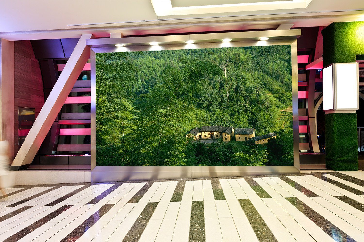 Green Mountains Houses Wallpaper AJ Wallpaper 