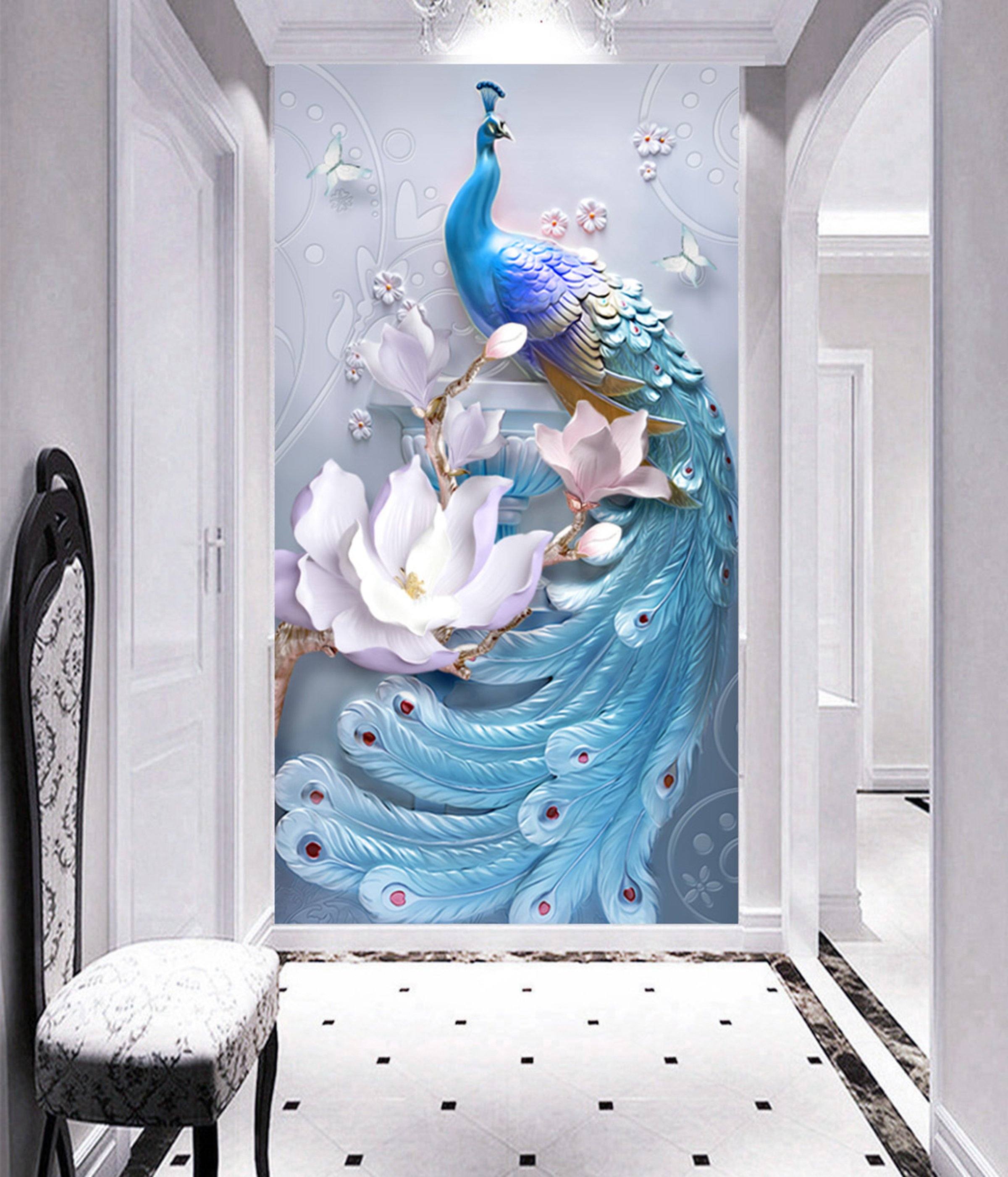 3D Peacock 83 Wall Murals Wallpaper AJ Wallpaper 2 
