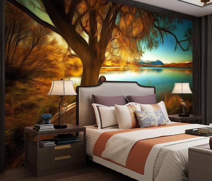 3D Woods River 1325 Wall Murals Wallpaper AJ Wallpaper 2 