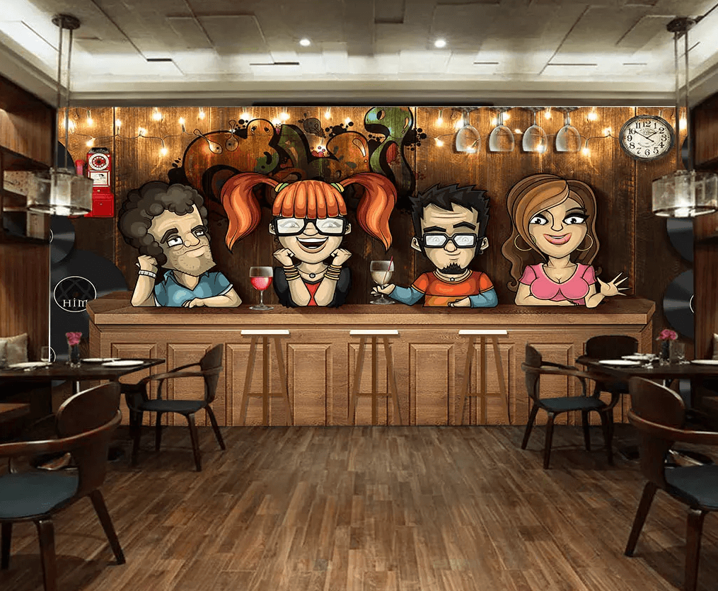 3D Bar Counter Liqueur 193 Wallpaper AJ Wallpaper 2 