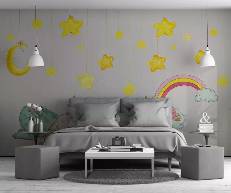 3D Bull Star 1069 Wall Murals Wallpaper AJ Wallpaper 2 