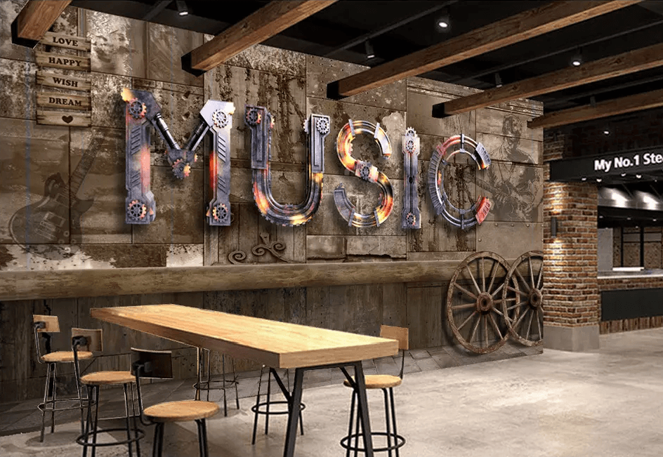 3D Iron Music 98 Wallpaper AJ Wallpaper 2 