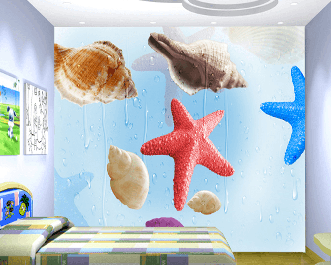 Starfishes Conches Wallpaper AJ Wallpaper 