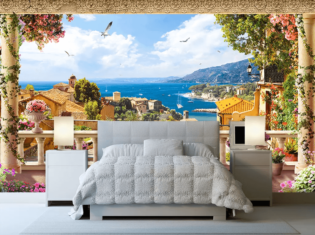 3D Balcony Seagull Flying 108 Wallpaper AJ Wallpaper 2 