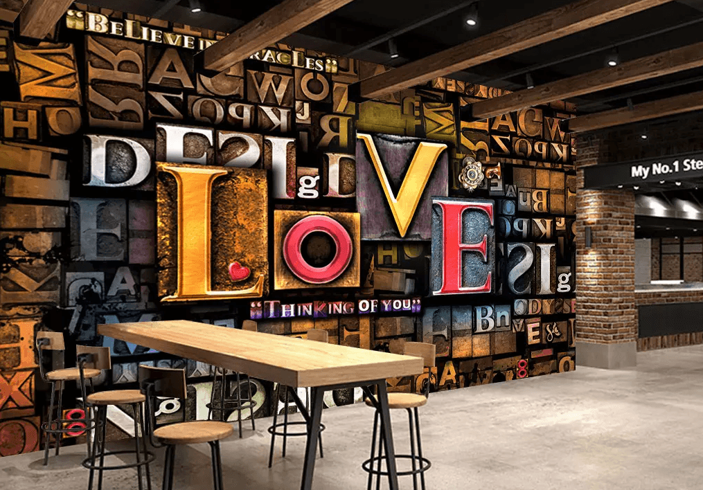 3D Carving Love Word 50 Wallpaper AJ Wallpaper 2 