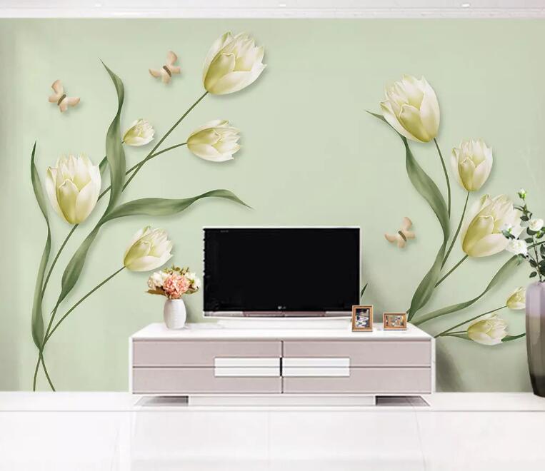 3D Cute Flowers 1114 Wall Murals Wallpaper AJ Wallpaper 2 