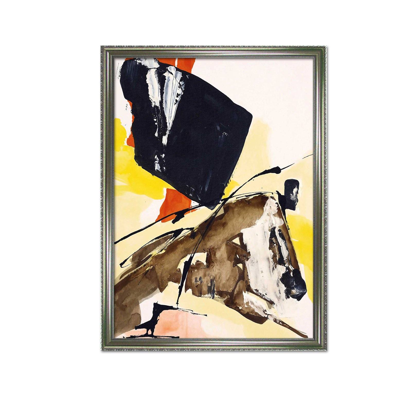 3D Black Graffiti 104 Fake Framed Print Painting Wallpaper AJ Creativity Home 