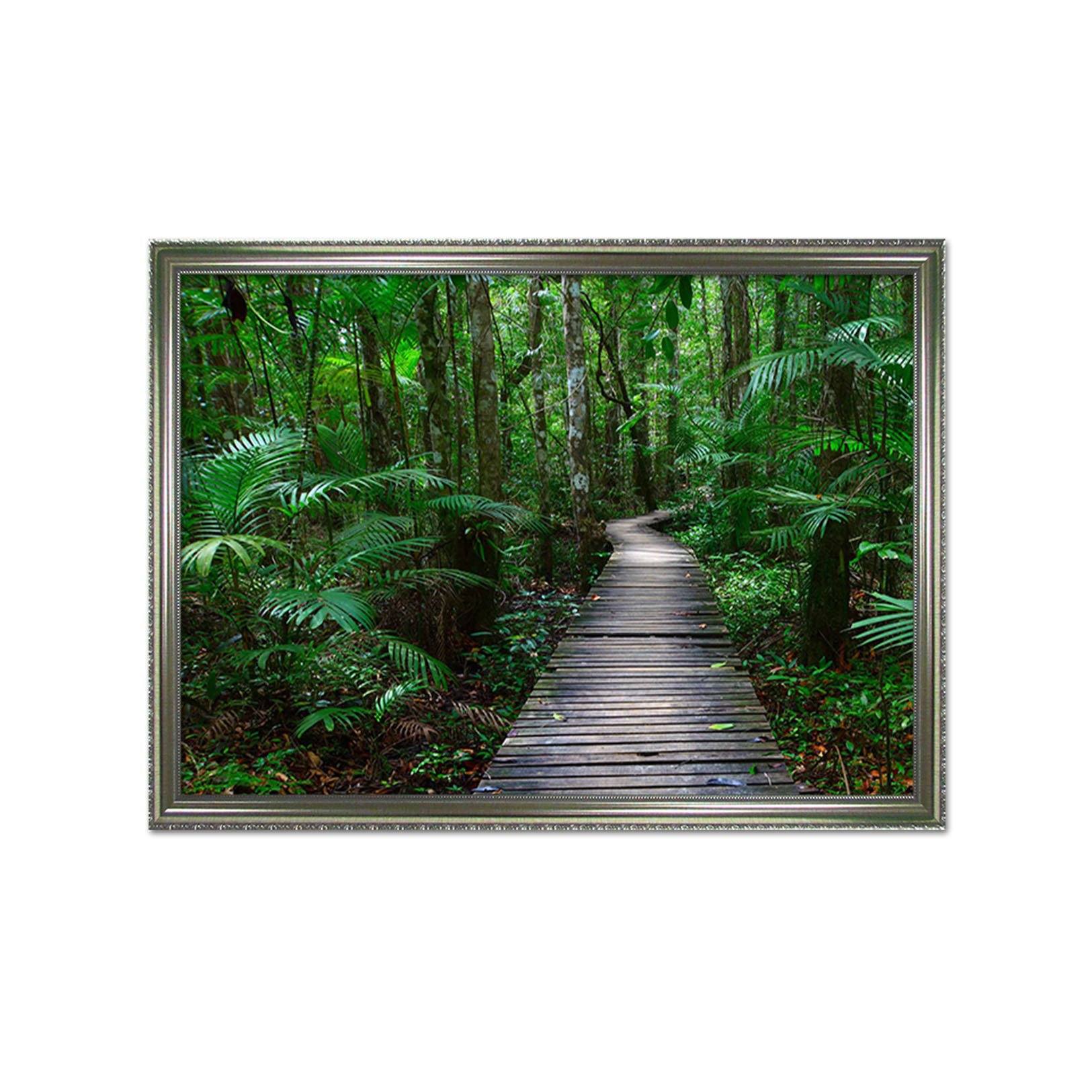 3D Quiet Trail 072 Fake Framed Print Painting Wallpaper AJ Creativity Home 