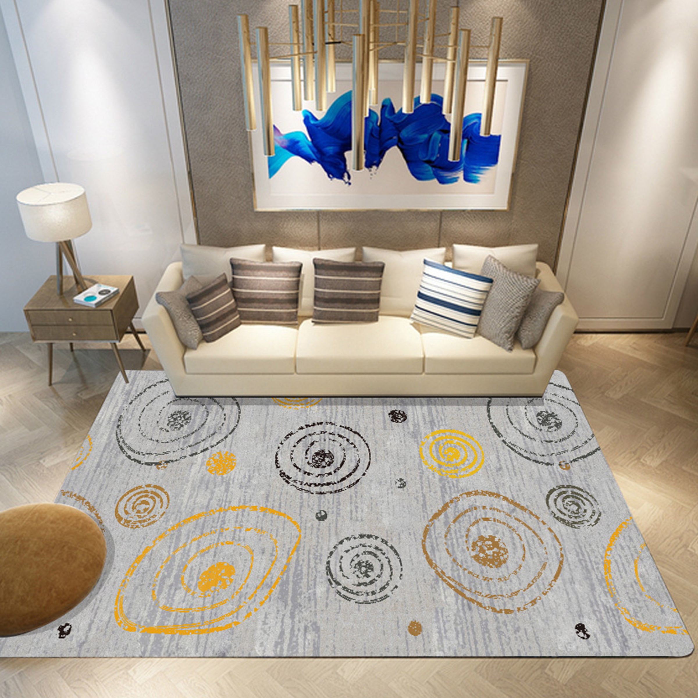 3D Colorful Circle WG440 Non Slip Rug Mat Mat AJ Creativity Home 