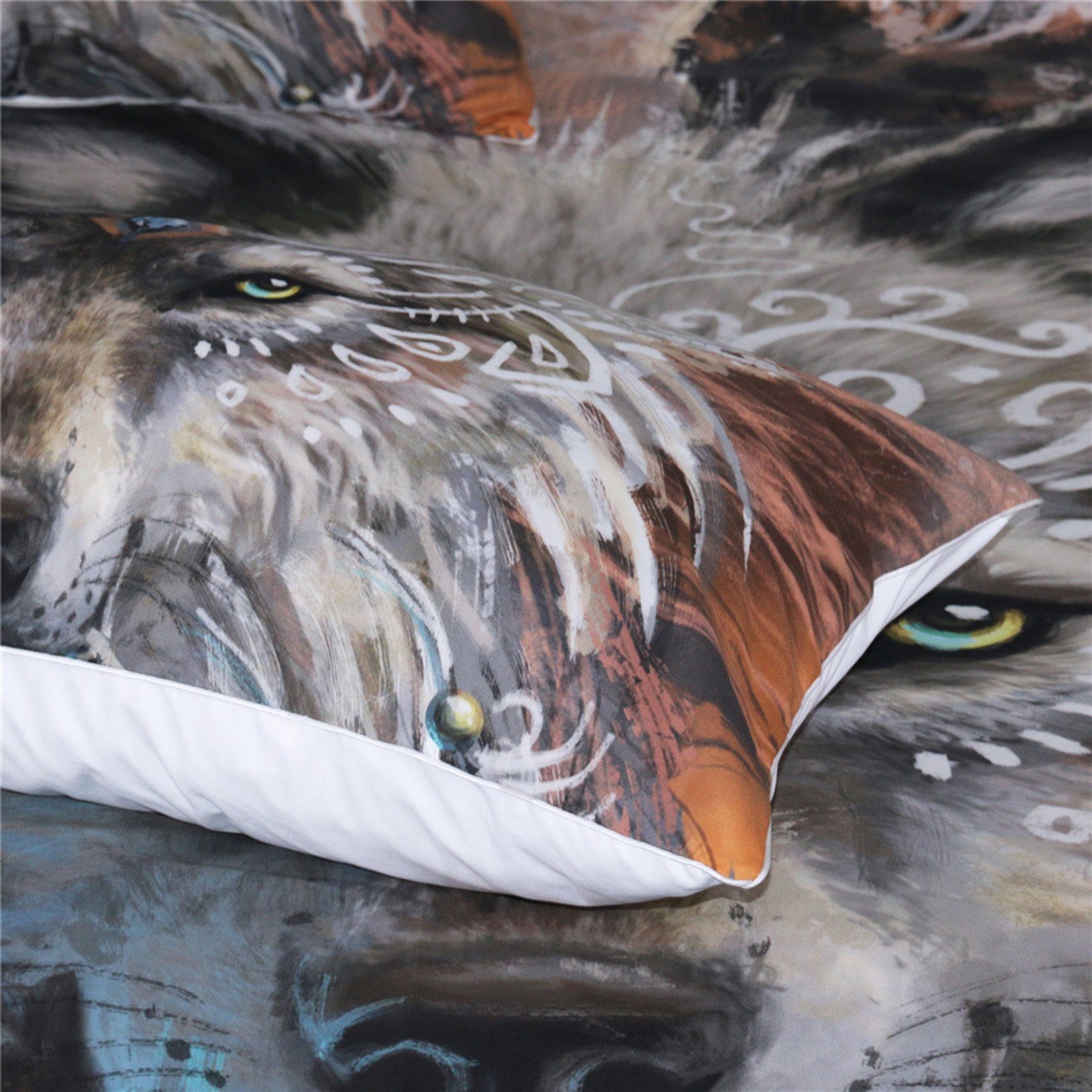 3D Wolf Warrior 164 Bed Pillowcases Quilt Wallpaper AJ Wallpaper 