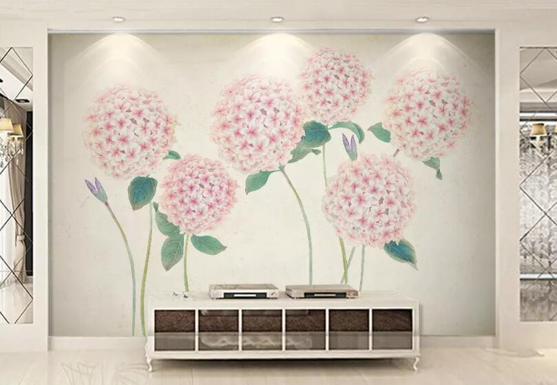 3D Pink Flowers 1316 Wall Murals Wallpaper AJ Wallpaper 2 