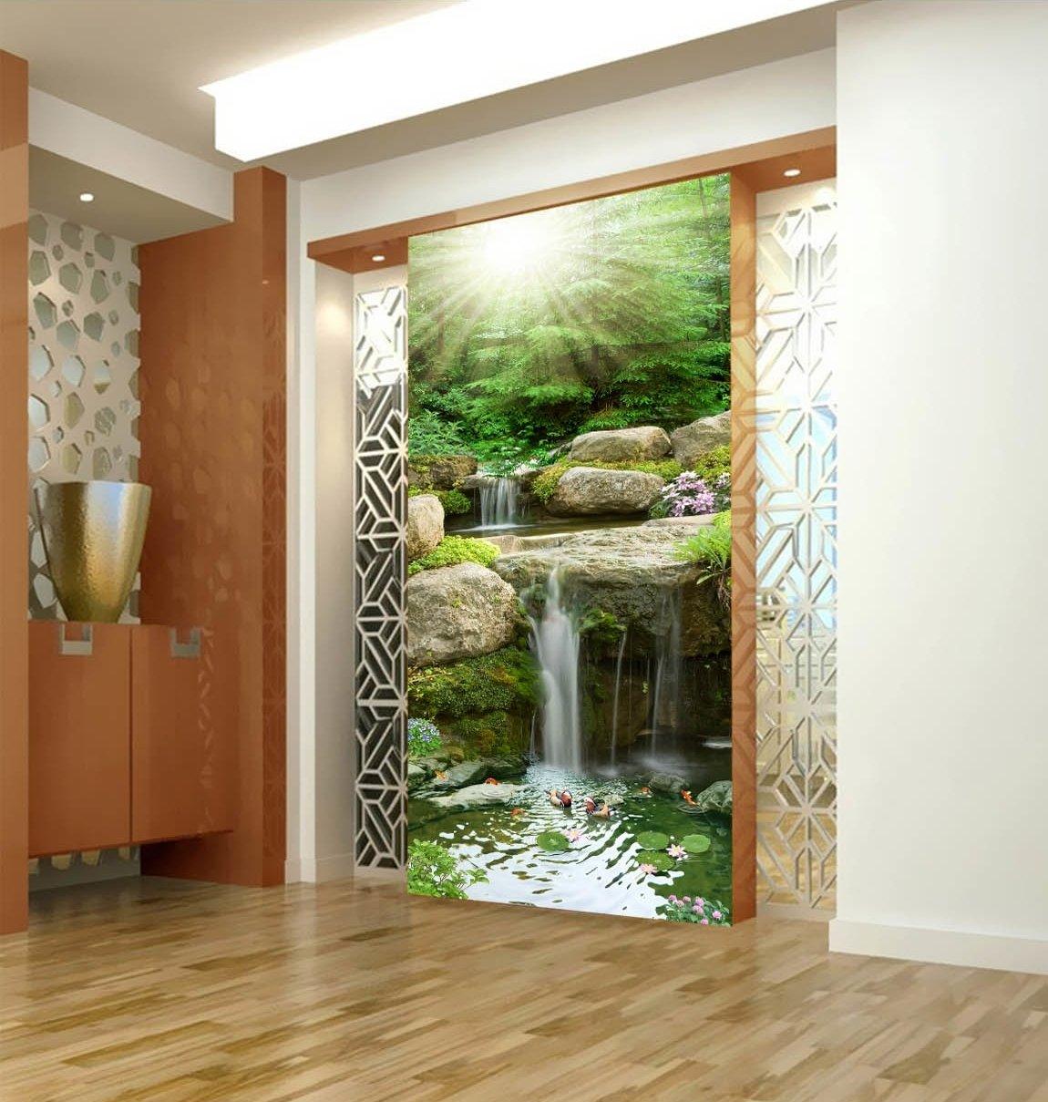 3D Sunlight Stone Mandarin Duck 382 Wallpaper AJ Wallpaper 