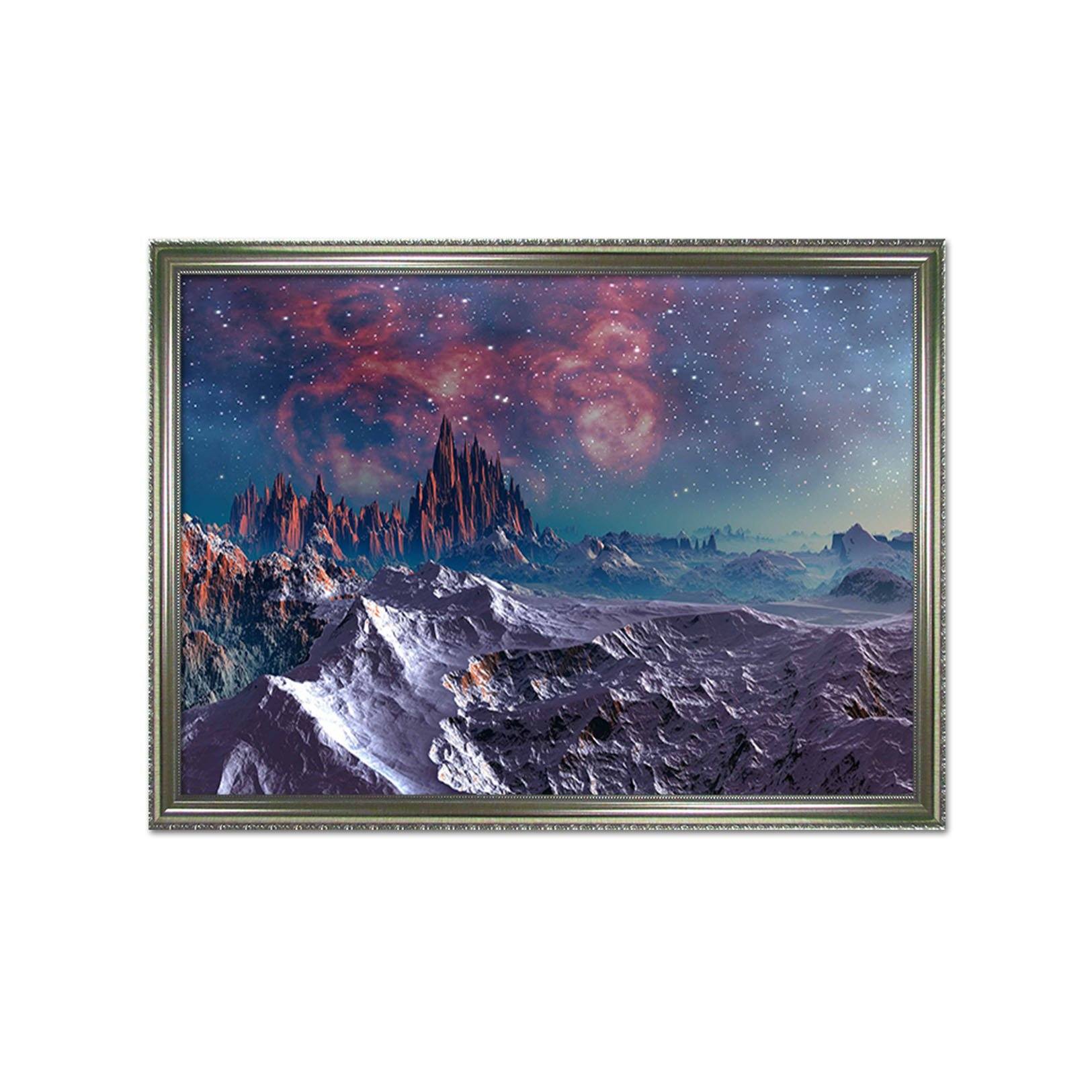 3D Dangerous Peaks 180 Fake Framed Print Painting Wallpaper AJ Creativity Home 