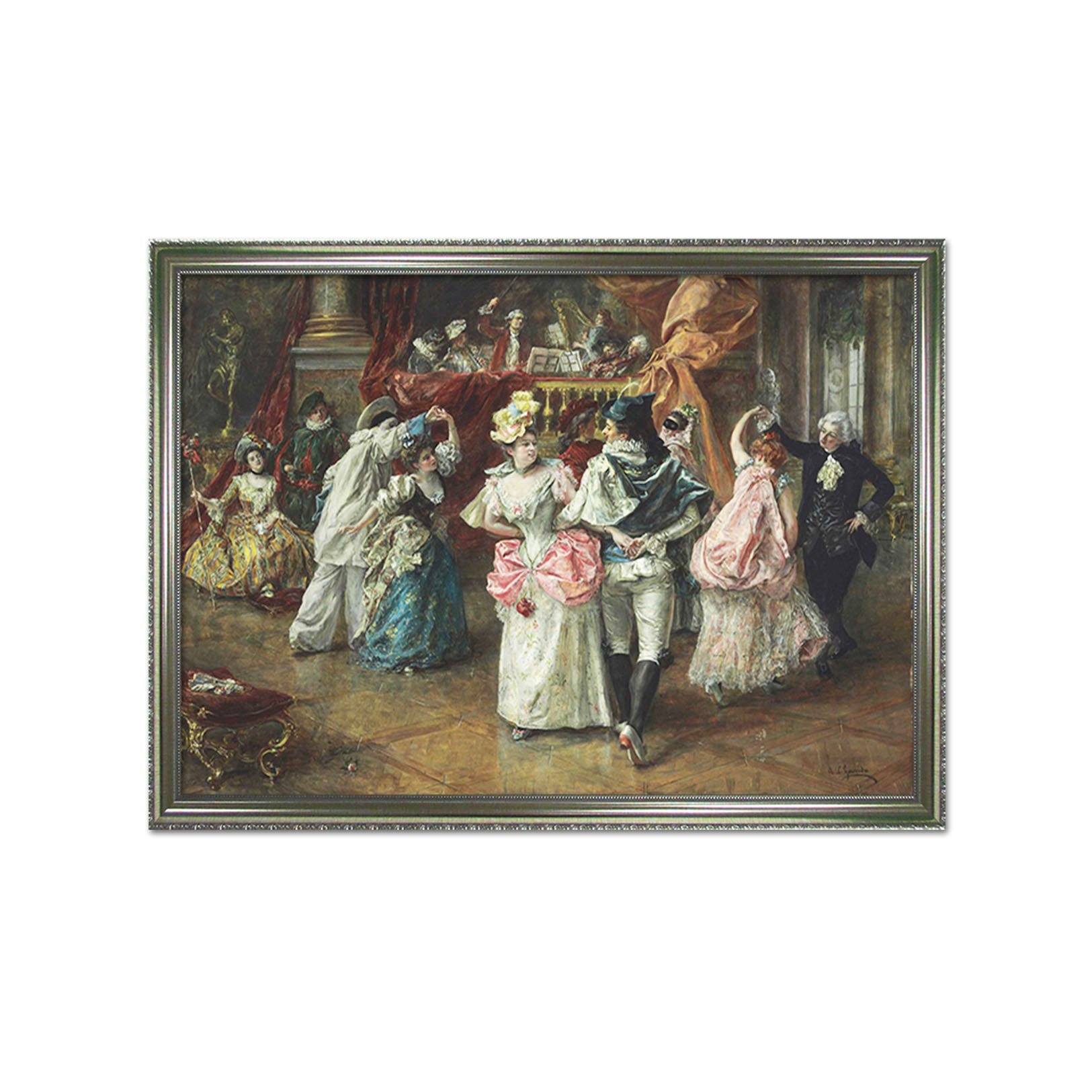 3D Dance Together 030 Fake Framed Print Painting Wallpaper AJ Creativity Home 
